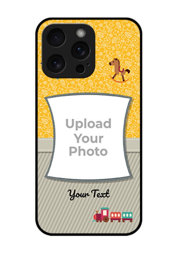 iPhone 15 Pro Max Custom Glass Phone Case - Baby Picture Upload Design