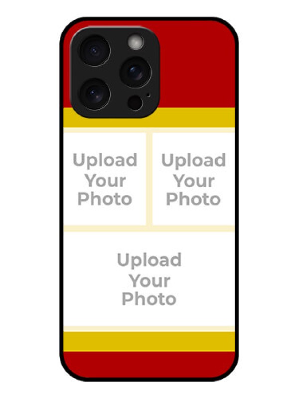Custom iPhone 15 Pro Max Custom Glass Phone Case - Multiple Pic Upload Design