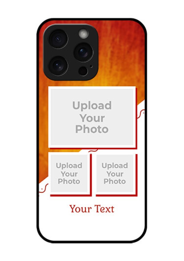 iPhone 15 Pro Max Custom Glass Phone Case - Wedding Memories Design