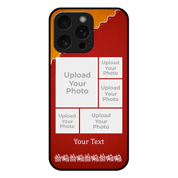 iPhone 15 Pro Max Custom Glass Phone Case - Wedding Pic Upload Design iPhone 15 Pro Max Custom Glass Phone Case - Wedding Pic Upload Design