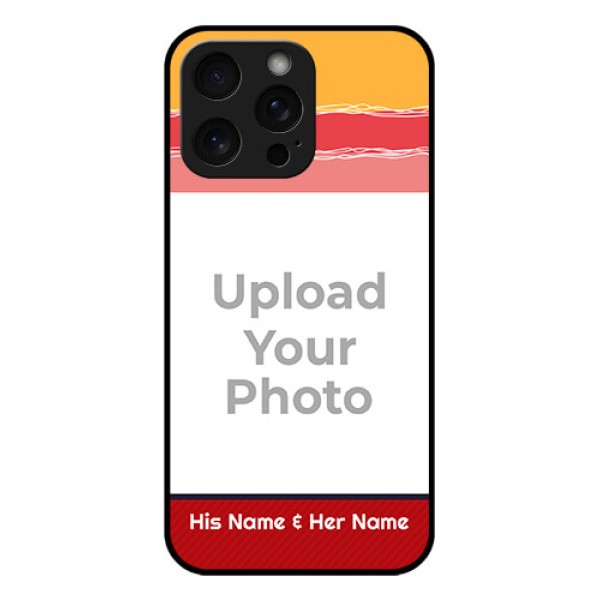 iPhone 15 Pro Max Custom Glass Phone Case - Colorful Case Design