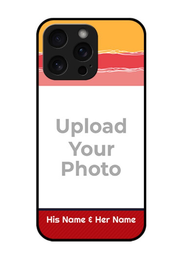 iPhone 15 Pro Max Custom Glass Phone Case - Colorful Case Design