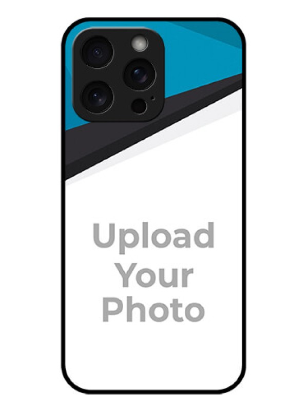 Custom iPhone 15 Pro Max Custom Glass Phone Case - Simple Pattern Photo Upload Design