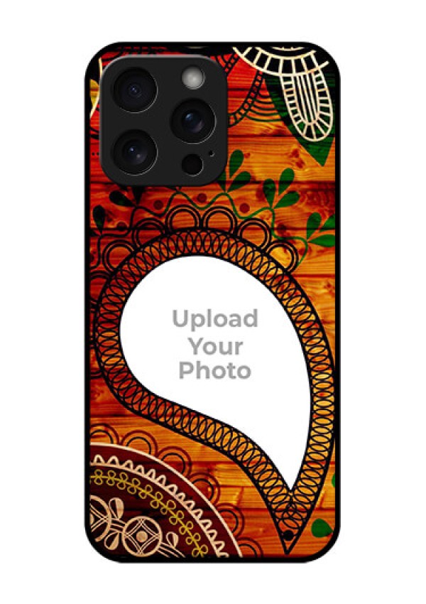 iPhone 15 Pro Max Custom Glass Phone Case - Abstract Colorful Design