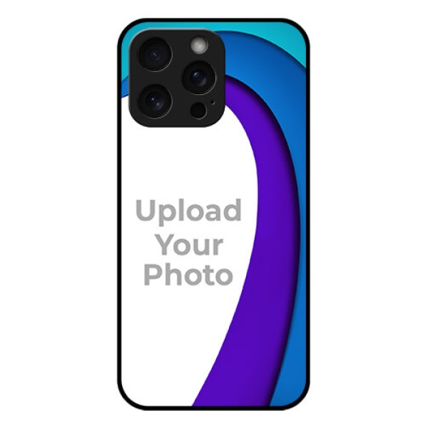 iPhone 15 Pro Max Custom Glass Phone Case - Simple Pattern Design