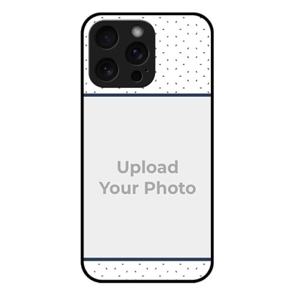 iPhone 15 Pro Max Custom Glass Phone Case - Premium Dot Design