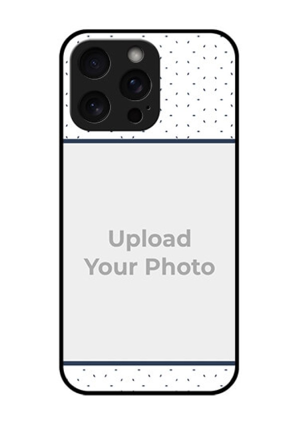 iPhone 15 Pro Max Custom Glass Phone Case - Premium Dot Design
