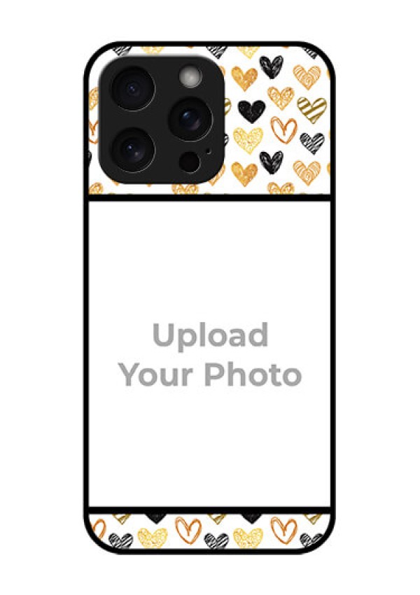 iPhone 15 Pro Max Custom Glass Phone Case - Love Symbol Design
