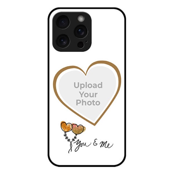 iPhone 15 Pro Max Custom Glass Phone Case - You & Me Design