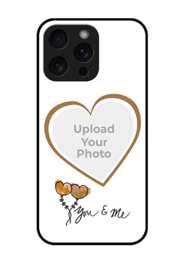 iPhone 15 Pro Max Custom Glass Phone Case - You & Me Design