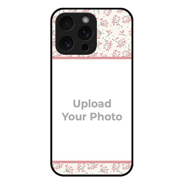iPhone 15 Pro Max Custom Glass Phone Case - Stunning Floral Design