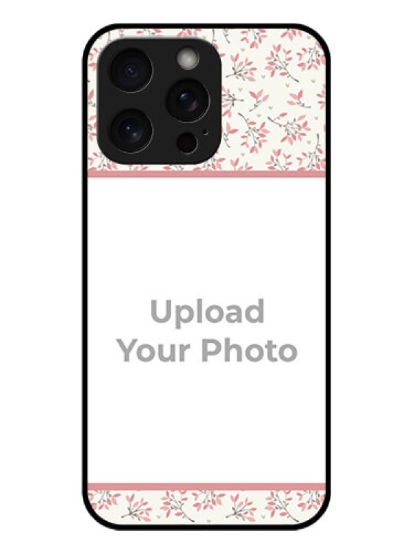 Custom iPhone 15 Pro Max Custom Glass Phone Case - Stunning Floral Design