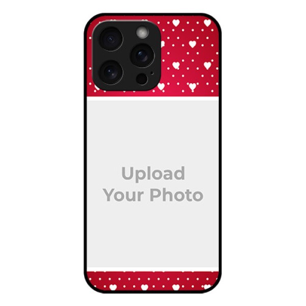 iPhone 15 Pro Max Custom Glass Phone Case - Hearts Mobile Case Design iPhone 15 Pro Max Custom Glass Phone Case - Hearts Mobile Case Design