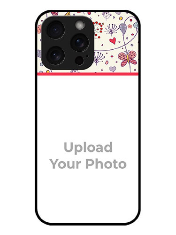 Custom iPhone 15 Pro Max Custom Glass Phone Case - Premium Floral Design