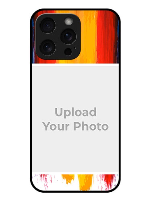 Custom iPhone 15 Pro Max Custom Glass Phone Case - Multi Color Design