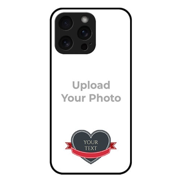 iPhone 15 Pro Max Custom Glass Phone Case - Just Married Couple Design