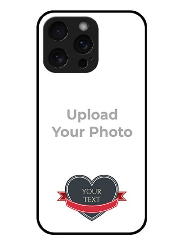 Custom iPhone 15 Pro Max Custom Glass Phone Case - Just Married Couple Design