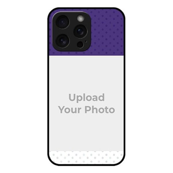 iPhone 15 Pro Max Custom Glass Phone Case - Violet Colored Pattern Design iPhone 15 Pro Max Custom Glass Phone Case - Violet Colored Pattern Design