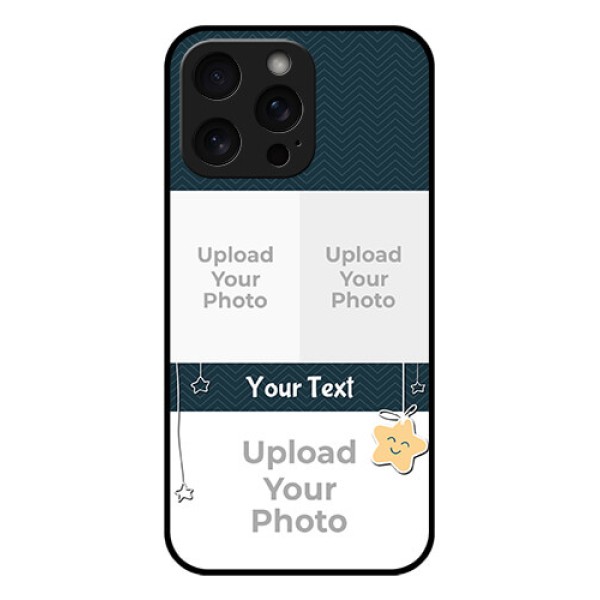 iPhone 15 Pro Max Custom Glass Phone Case - Hanging Stars Design