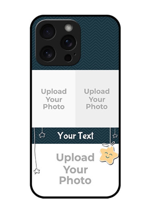 iPhone 15 Pro Max Custom Glass Phone Case - Hanging Stars Design