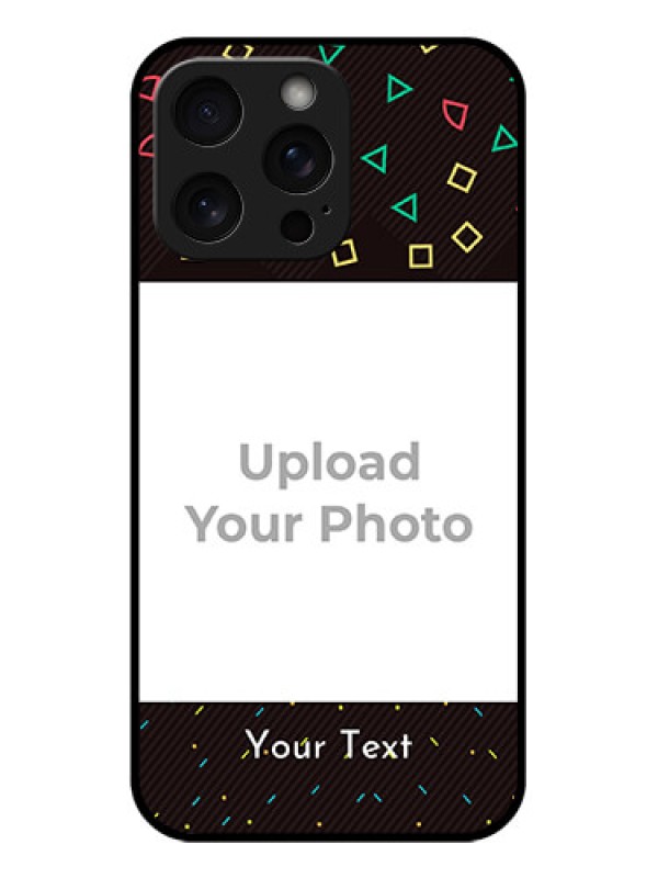 Custom iPhone 15 Pro Max Custom Glass Phone Case - With Confetti Birthday Design