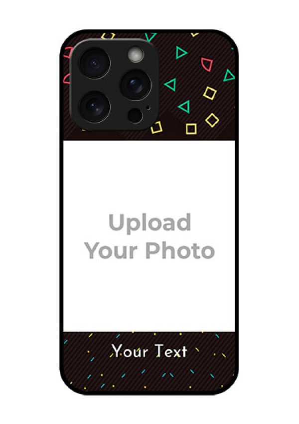 iPhone 15 Pro Max Custom Glass Phone Case - With Confetti Birthday Design