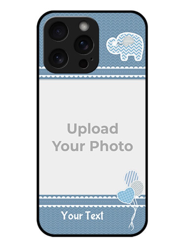 Custom iPhone 15 Pro Max Custom Glass Phone Case - With Kids Pattern Design