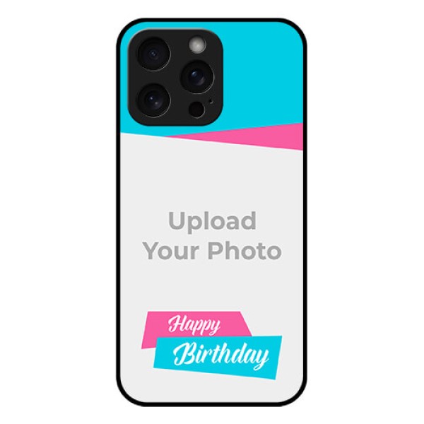 iPhone 15 Pro Max Custom Glass Phone Case - Image Holder With 2 Color Design iPhone 15 Pro Max Custom Glass Phone Case - Image Holder With 2 Color Design