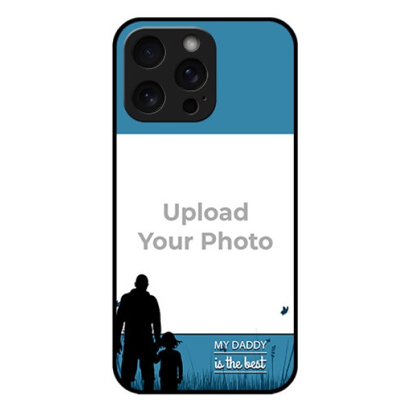 iPhone 15 Pro Max Custom Glass Phone Case - Best Dad Design