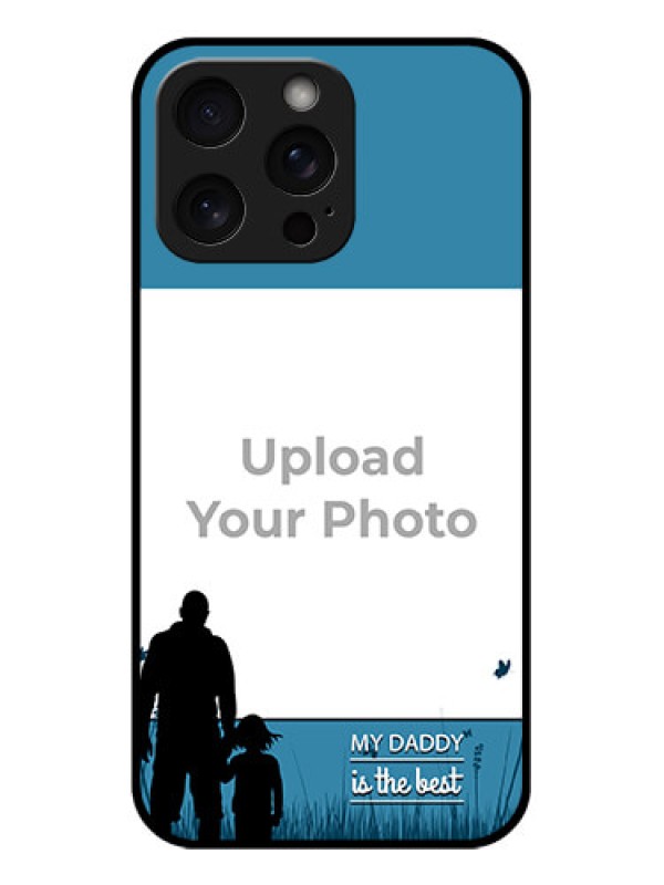 Custom iPhone 15 Pro Max Custom Glass Phone Case - Best Dad Design
