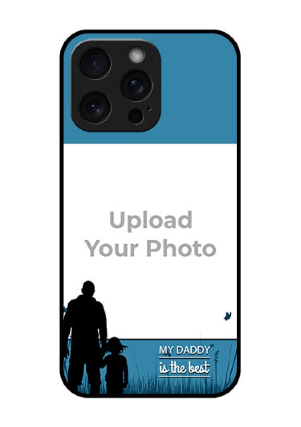 iPhone 15 Pro Max Custom Glass Phone Case - Best Dad Design