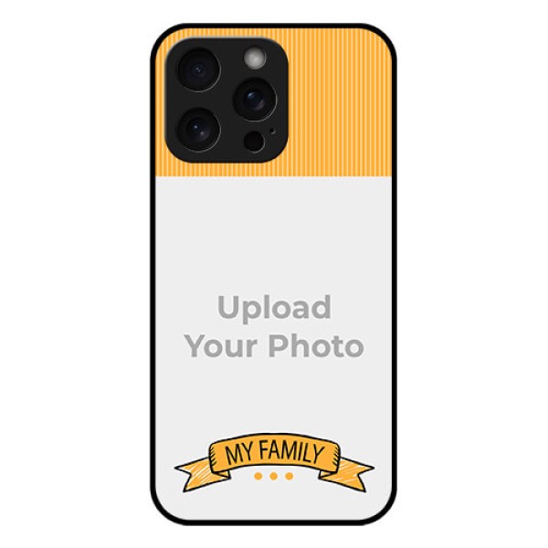iPhone 15 Pro Max Custom Glass Phone Case - My Family Design