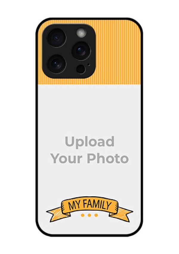 iPhone 15 Pro Max Custom Glass Phone Case - My Family Design