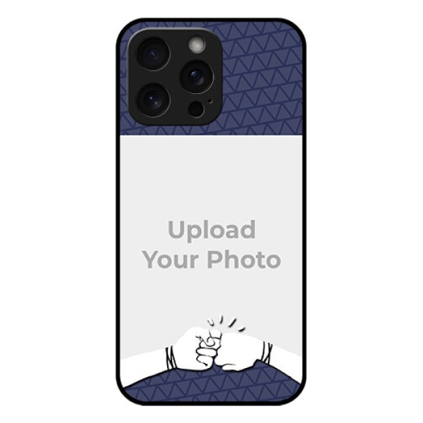 iPhone 15 Pro Max Custom Glass Phone Case - With Best Friends Design iPhone 15 Pro Max Custom Glass Phone Case - With Best Friends Design