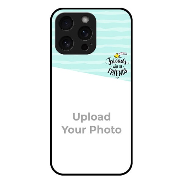 iPhone 15 Pro Max Custom Glass Phone Case - Friends Picture Icon Design iPhone 15 Pro Max Custom Glass Phone Case - Friends Picture Icon Design
