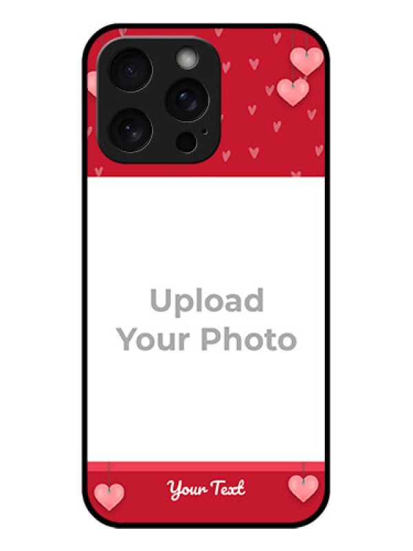 Custom iPhone 15 Pro Max Custom Glass Phone Case - Valentines Day Design
