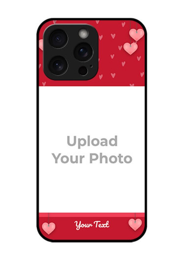 iPhone 15 Pro Max Custom Glass Phone Case - Valentines Day Design