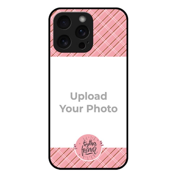 iPhone 15 Pro Max Custom Glass Phone Case - Together Forever Design