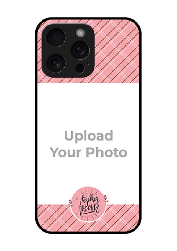 iPhone 15 Pro Max Custom Glass Phone Case - Together Forever Design