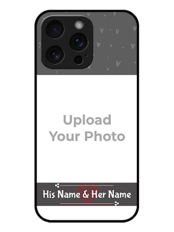 Custom iPhone 15 Pro Max Custom Glass Phone Case - Buy Love Design With Photo Online