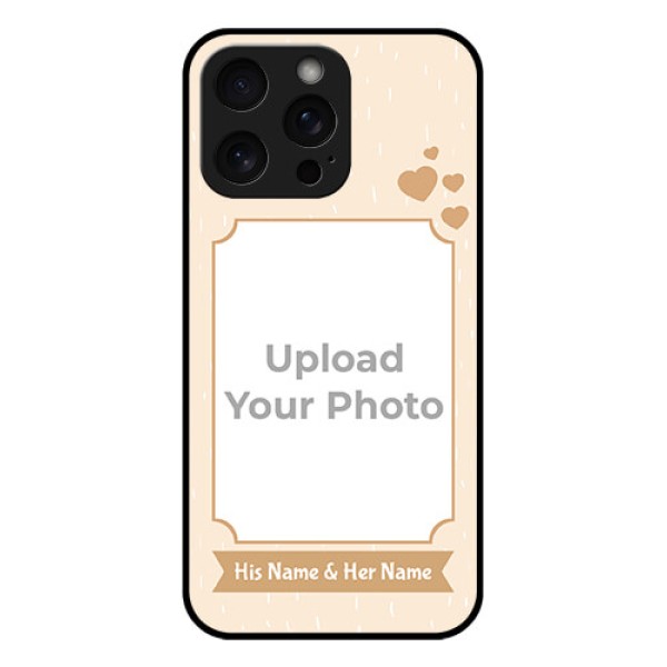 iPhone 15 Pro Max Custom Glass Phone Case - With Confetti Love Design