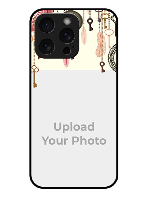 Custom iPhone 15 Pro Max Custom Glass Phone Case - Boho Style Design