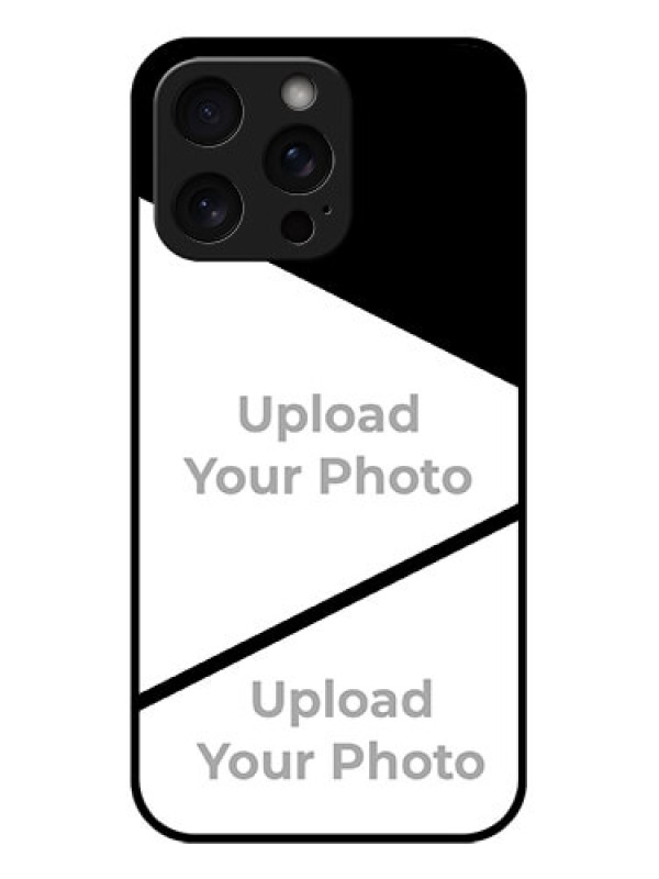 Custom iPhone 15 Pro Max Custom Glass Phone Case - Semi Cut Design