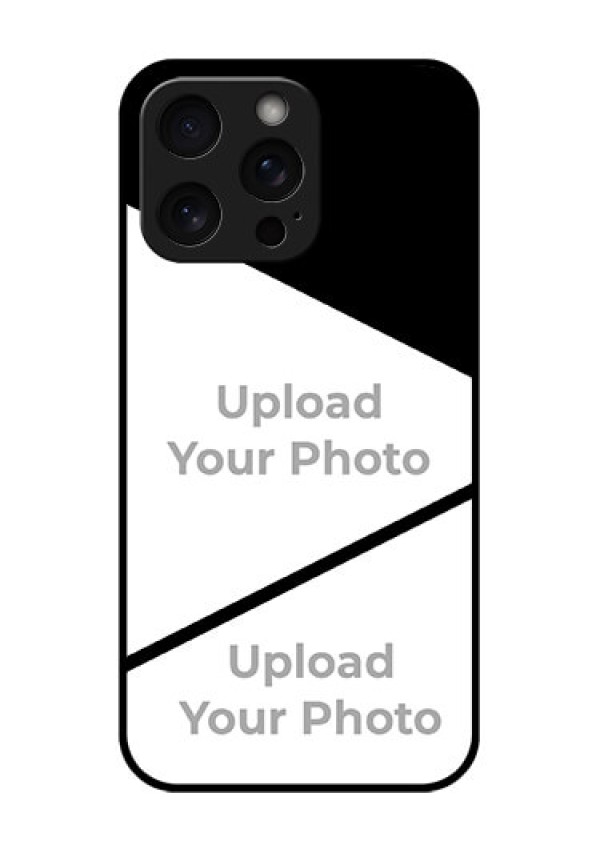 iPhone 15 Pro Max Custom Glass Phone Case - Semi Cut Design