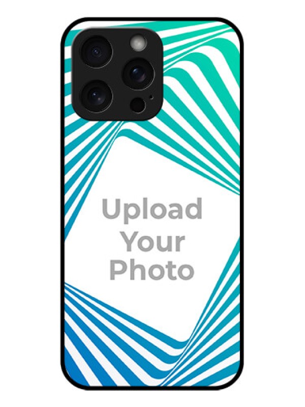 Custom iPhone 15 Pro Max Custom Glass Phone Case - Abstract Spiral Design