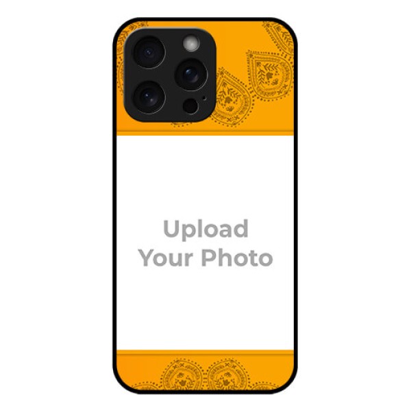 iPhone 15 Pro Max Custom Glass Phone Case - Photo Wedding Design