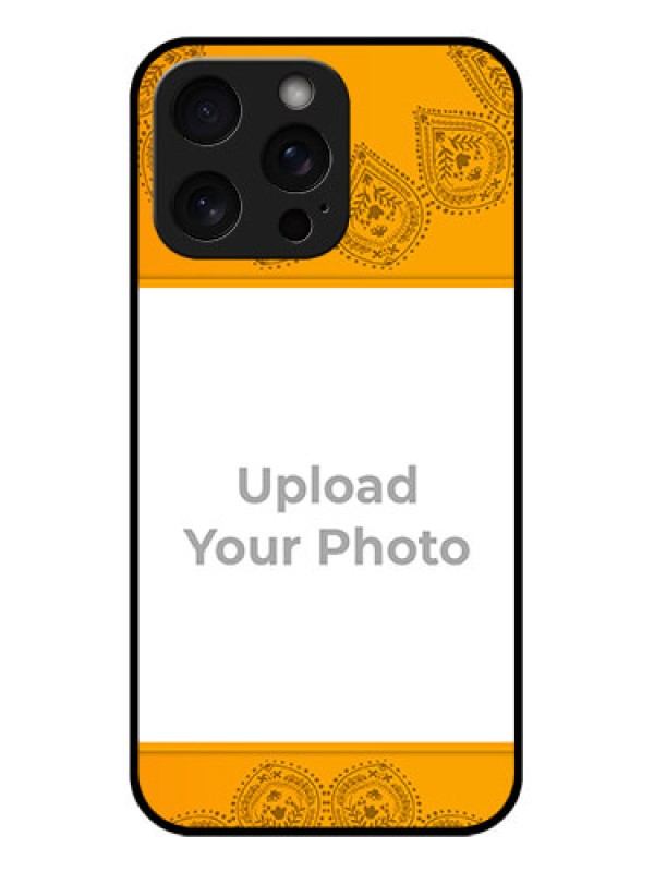 Custom iPhone 15 Pro Max Custom Glass Phone Case - Photo Wedding Design