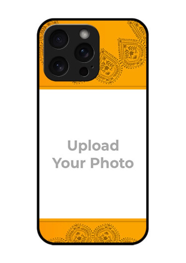 iPhone 15 Pro Max Custom Glass Phone Case - Photo Wedding Design