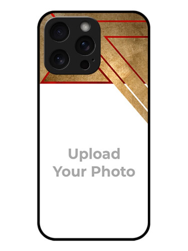 Custom iPhone 15 Pro Max Custom Glass Phone Case - Gradient Abstract Texture Design