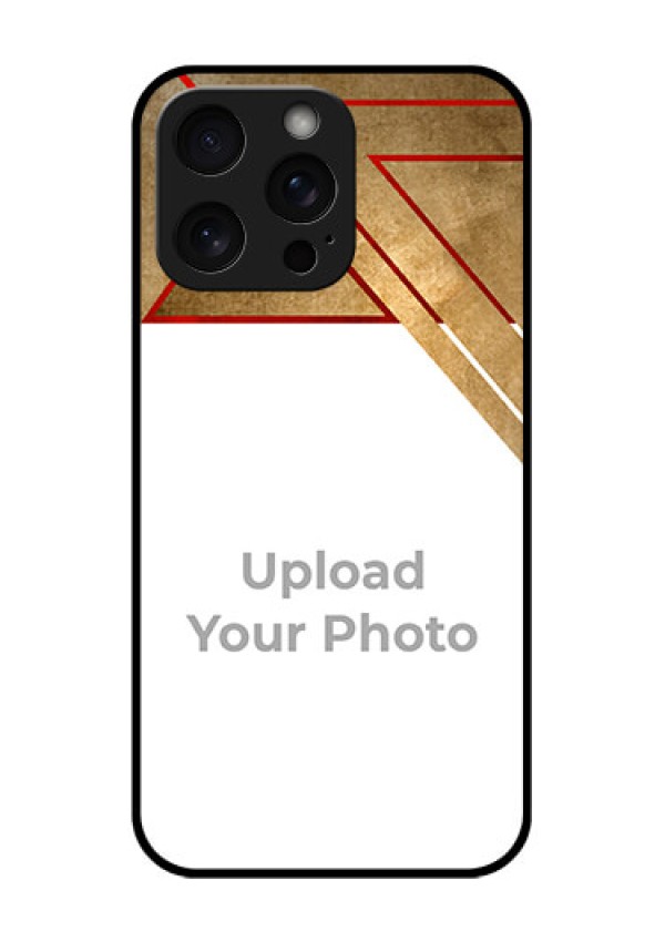 iPhone 15 Pro Max Custom Glass Phone Case - Gradient Abstract Texture Design